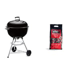 Weber 1331004 Bar B Kettle Barbecue à Charbon Noir 57 cm & Briquettes de Charbon de Bois, Noir, 4 kg