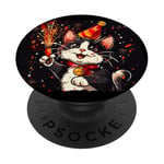 Ring in the New Year Costume with a Cool Cat Vibe PopSockets Adhesive PopGrip