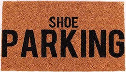 La Finesse Décoratif Coir Tapis de Porte d'entrée, Shoe Parking, 70 cm x 40 cm