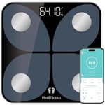 Scale for Body Weight, Healthkeep Digital Bathroom Scales with High Precision Sensors, Bluetooth Weighing Scale Analyzer with Smart APP Compatible with iOS Android, Max 400lb/180kg