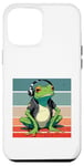 Coque pour iPhone 12 Pro Max Frog Headphones Music Chill Cool Veste décontractée