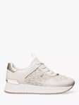 Michael Kors Raina Signature Logo Platform Trainers, Vanilla