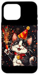 iPhone 16 Pro Max Ring in the New Year Costume with a Cool Cat Vibe Case