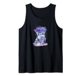 Disney Winnie The Pooh Eeyore Watercolor Rain Cloud Tank Top