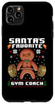 iPhone 11 Pro Max Santas Favorite Gym Coach Gingerbread Man Workout Christmas Case