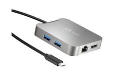 j5create JCD391-N - minidock - USB-C / Thunderbolt 3 - HDMI - 1GbE