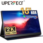 Moniteur Gaming QHD 2K 1600p IPS 100% sRGB Dual Hdmi - UPERFECT 160K01