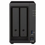 NAS-netværkslagring Synology DS723+ Sort AM4 Socket: AMD Ryzen™ AMD Ryzen R1600