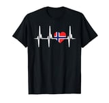 I Love Norway Souvenirs Travel Artwork Norwegian Flag T-Shirt