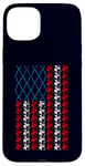 Coque pour iPhone 15 Plus Batterie drapeau américain 4 juillet hommes femmes batteur USA