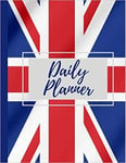 Union Jack Daily Planner 8.5 X 11 120 Page Planner Boost Productivity Happiness