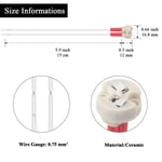 Bi-Pin Socket, G4, GU5.3, G6.35, GY6.35, GX5.3 MR16, GZ4 MR11, halogeenipolttimo filamentilla, keraaminen kanta (12 kpl)