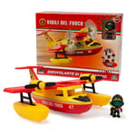 Giochi Preziosi Pompiers – Canadair des Pompiers Jouet, Personnage de 7 cm articulé Inclus, Riche en Accessoires, pour Enfants à partir de 4 Ans