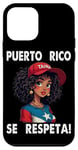 Coque pour iPhone 12 mini Drapeau Afro Boricua Se Respeta Taina de Porto Rico