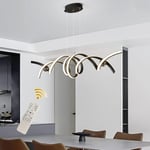 Suspension Moderne led Luminaire Dimmable Lustre avec Télécommande Suspensions Luminaire table à manger Suspendues Modernes en Aluminium pour Salle à