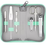 marQus kit manucure Kit pedicure 6 pc. de Solingen Allemagne - 2 Coupe ongle, lime a ongles, repousse cuticule, ciseaux ongles, pince à épiler, trousse manucure