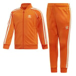 Adidas SUPERSTAR SUIT Survêtement Enfant Orange/White FR : XS (Taille Fabricant : 5-6Y)