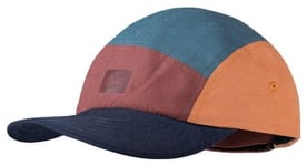 Casquette enfant buff 5 panel go bleu orange