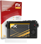 atFoliX 3x Film Protection d'écran pour Panasonic Lumix DMC-GM1 mat&antichoc