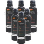 6 x LYNX DARK TEMPTATION SHOWER & FOAM INSTANT SHOWER & SHAVE FOAM 200ml