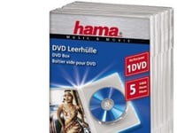 Hama Dvd-Leerhülle 5, Transparent, 1 Skiva, Transparent