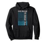 One Smash to Rule All Game Player USA Flag Pullover Hoodie