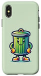 iPhone X/XS Garbage Trash Can Cartoon Character Design Case