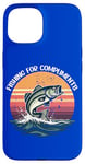 Coque pour iPhone 15 Des jeux de mots vintage de Fishing for Compliments qui accrochent le cœur de papa