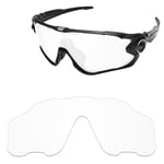 NEW REPLACEMENT CLEAR LENS FOR OAKLEY JAWBREAKER SUNGLASSES