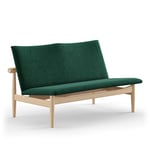 House of Finn Juhl - Japan Sofa 2-seater, Clear oiled oak, Cat. 4 Vidar 1062 - Soffor - Finn Juhl - Grön,Träfärgad