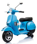 Vespa PX150 EL scooter 12V (Uppgraderad version), Blå