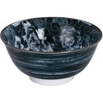 Tokyo Design Studio Lion Peony Tayo Bowl 15x7cm Black