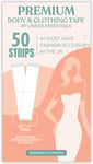 Linda's Essentials Double Sided Body Tape and Clothing Tape (50 Pack) Transpare