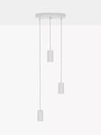 Tala Alumina Triple Pendant Cluster Ceiling Light, Chalk