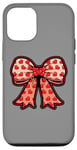 Coque pour iPhone 12/12 Pro Valentines Day Coquette Bow Cute Heart Ribbon Love Retro