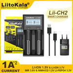 Liitokala Lii-202 Lii-402 Lii-CH2 Batterie Chargeur pour 18650 26650 16340 25500 14500 1.2V 3.7V 3.2V 3.85V AA/AAA Nilaissée Batterie - Type Lii-CH2 and 5V2A-EU