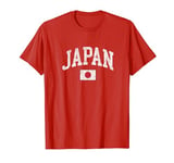 Vintage Japan Flag Souvenir Boys Girls Retro Japanese Flag T-Shirt