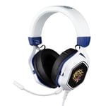 Konix One Piece Casque Gaming Filaire 7.1 pour PC - Haut-parleurs 50 mm - Microphone - Câble USB 2 m - Rétroéclairage - Motif Luffy - Blanc