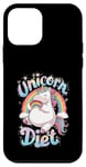 Coque pour iPhone 12 mini Unicorn Diet Magical Rainbow Unicorn Princess