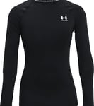 Under Armour Women's HeatGear Compression Long Sleeve Black/White, L