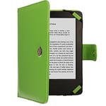 TECHGEAR Kindle PU Leather Folio Case Cover With Magnetic Clasp made for Amazon Kindle eReaders 12th - 4th Generation (2024-2011) & Kindle Paperwhite with 6 inch Screen (GREEN, Kindle eReader)