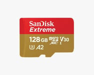 SanDisk Extreme microSDXC - 128GB + SD Adapter + 1 år RescuePRO Deluxe / 190MB/s / Class 1 (Fyndvara - Klass 1)