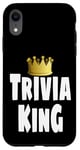 Coque pour iPhone XR Gagnant de la couronne de Funny Trivia King Night Game Player Lover