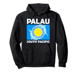 Flag of Palau South Pacific Bull Shark Pullover Hoodie