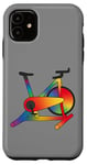 Coque pour iPhone 11 Illustration Rainbow Spin Bike