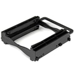 StarTech Dual 2.5 SSD/HDD Mounting Bracket for 3.5 Drive Bay -Tool-Less Installation