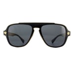 Versace Sunglasses VE2199 100281 Black Grey Polarized