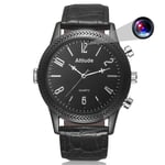 Montre Caméra Espion Full HD 1080p Bracelet Cuir Vision Nuit Détection Mouvement ROM 64 Go Noir YONIS