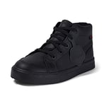 Kickers Junior Unisex Tovni Hi Trainers | School Uniform Shoes, Black, 2.5 UK