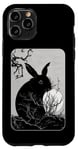 Coque pour iPhone 11 Pro Amoureux des lapins, lapin et lune